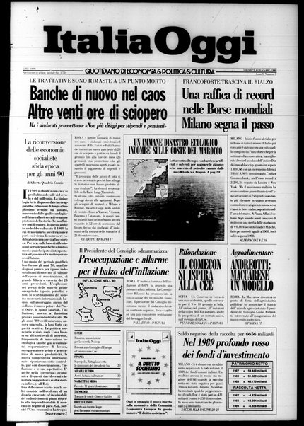 Italia oggi : quotidiano di economia finanza e politica